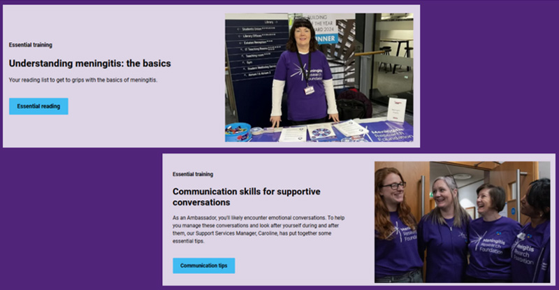 Example new training resources for Ambassadors