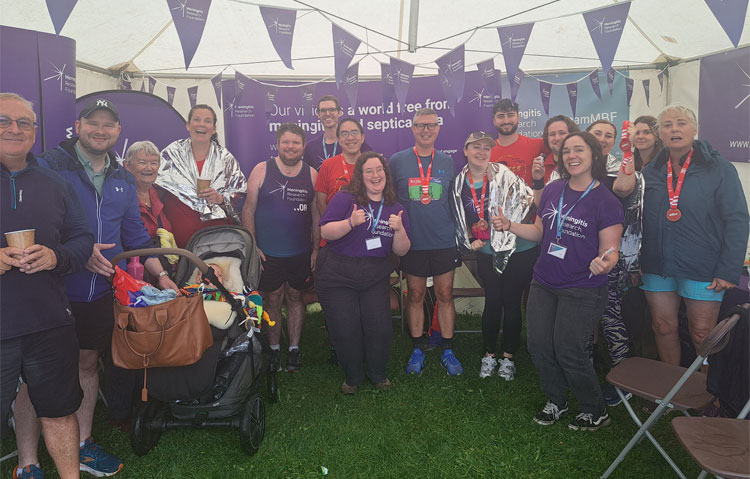 MRF runners and staff after the Great North Run 2023